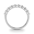 14K White Gold Oval Diamond Basket Set Wedding Ring (1ctw) 