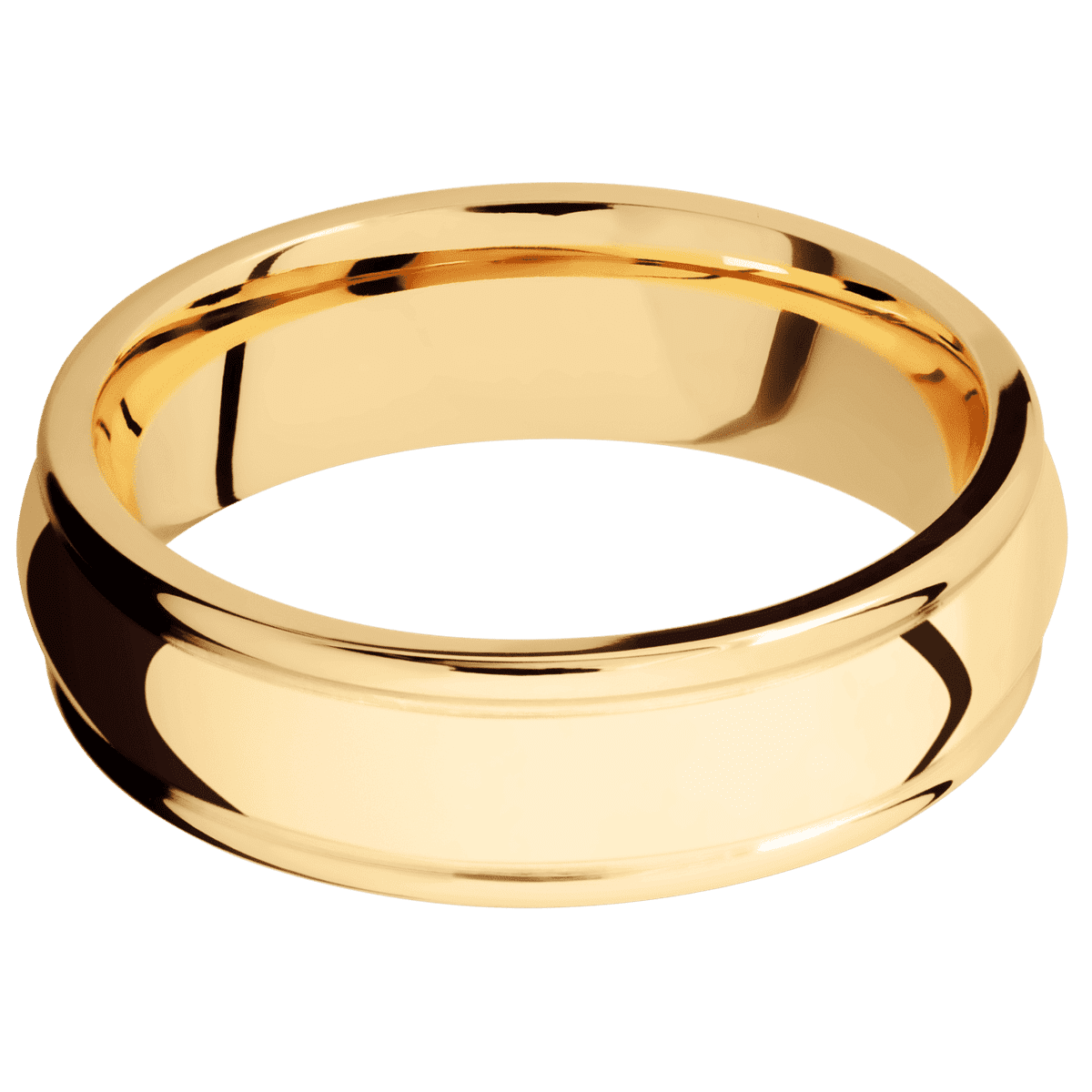 14K Yellow Gold + Polish , Polish Finish