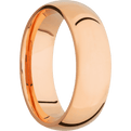 14K Rose Gold + Polish Finish