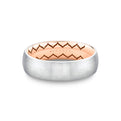 Shell Ascend Two Tone Brushed Mens Band - Noel