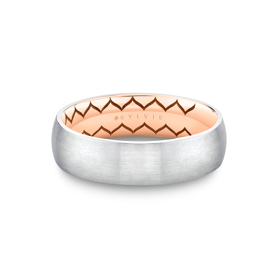 Shell Ascend Two Tone Brushed Mens Band - Noel