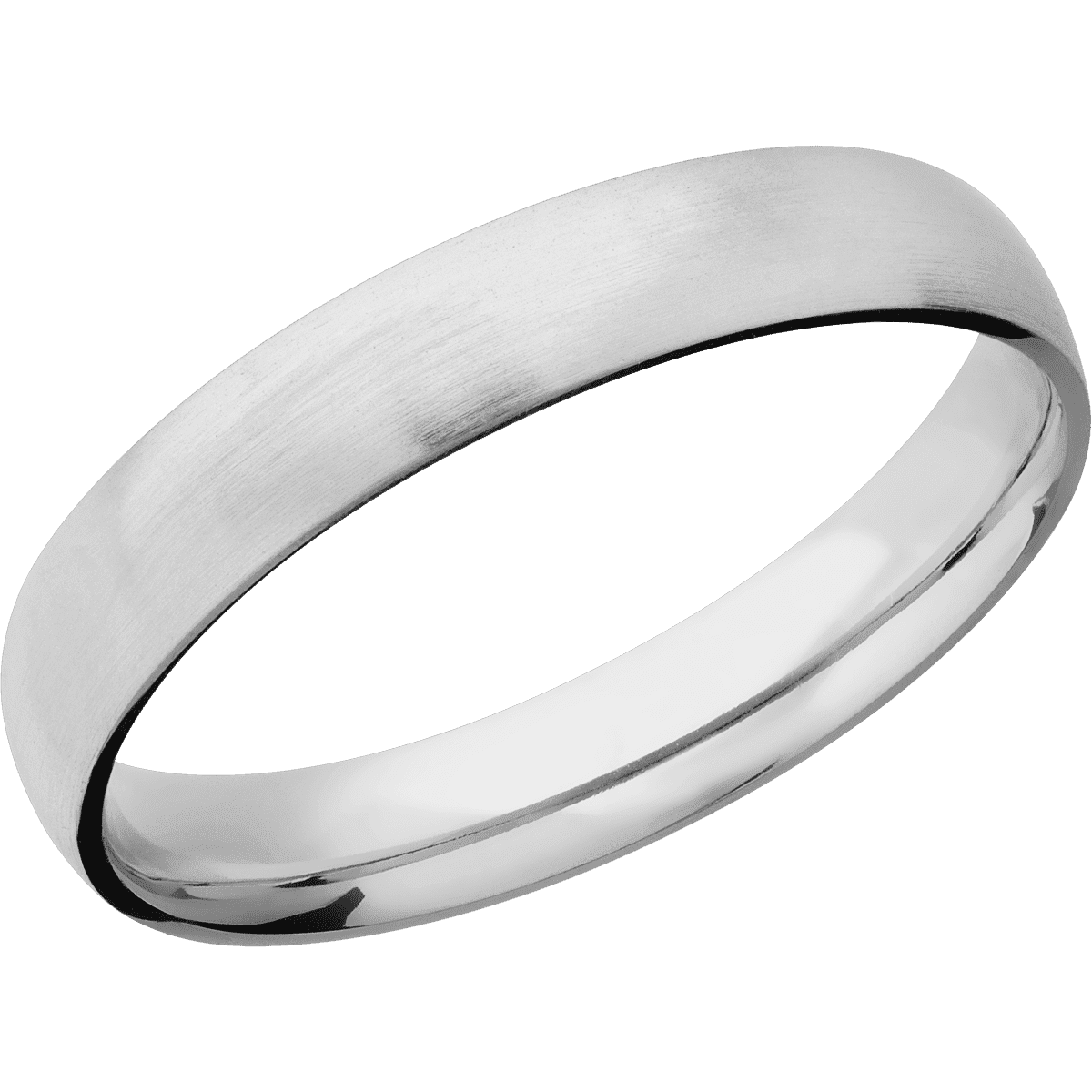14K White Gold + Satin Finish