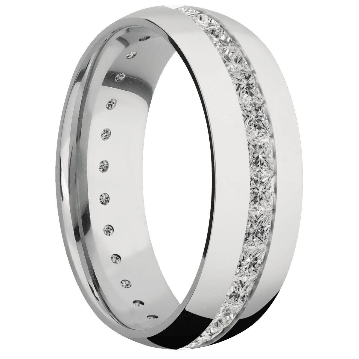 14K White Gold + Polish Finish