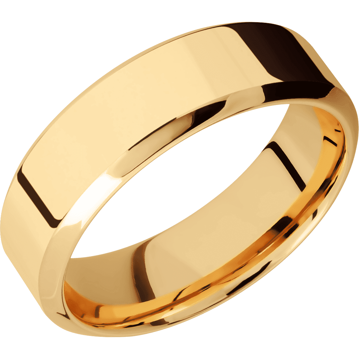 14K Yellow Gold + Polish , Polish Finish