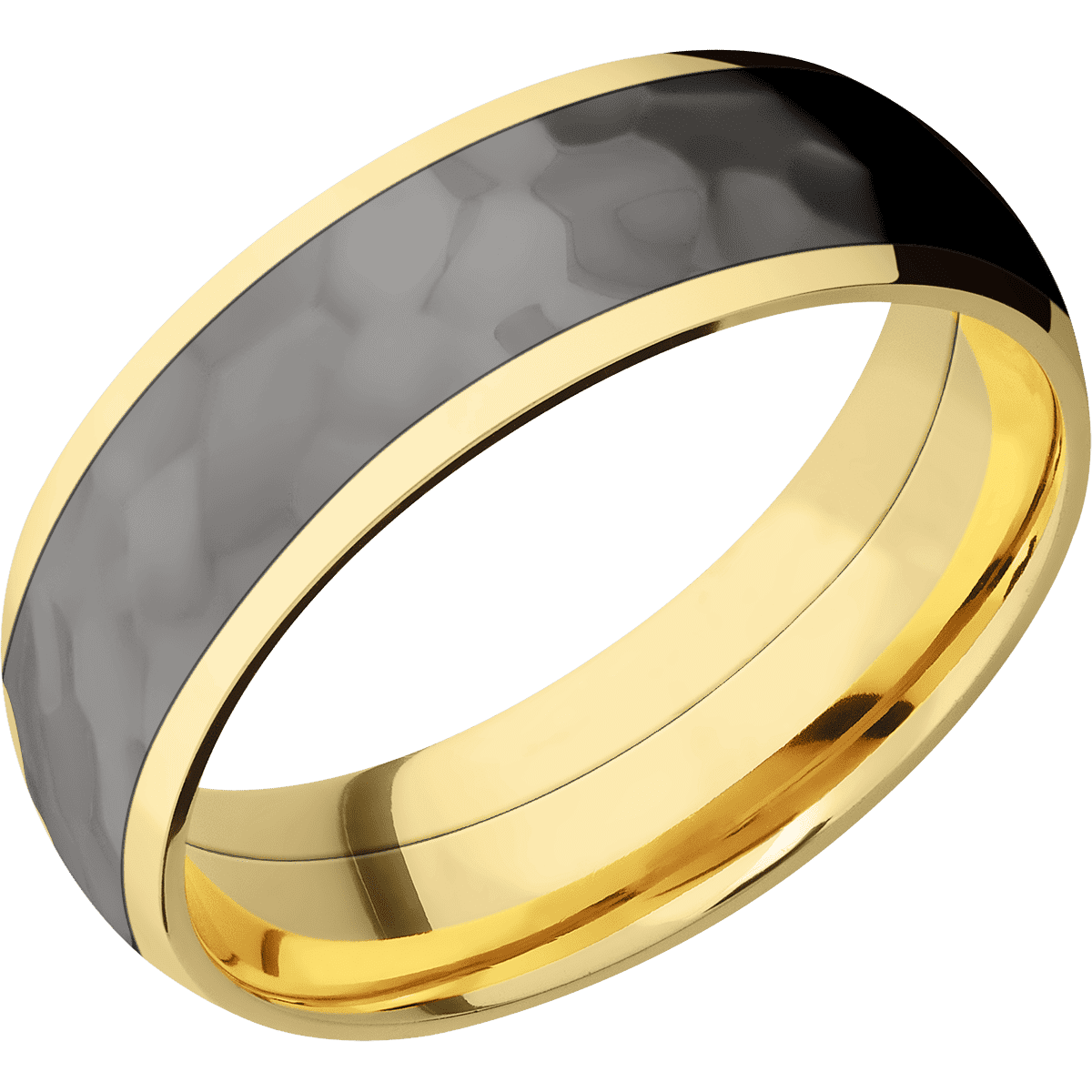 14K Yellow Gold + Polish Finish