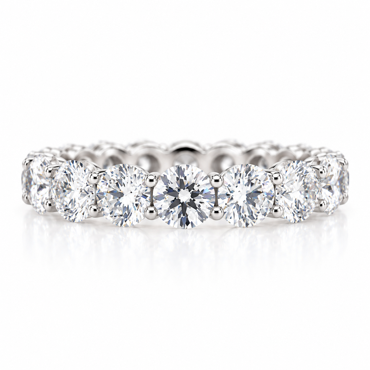 5.04ctw Lab-Grown Diamond Eternity Band in 14K White Gold