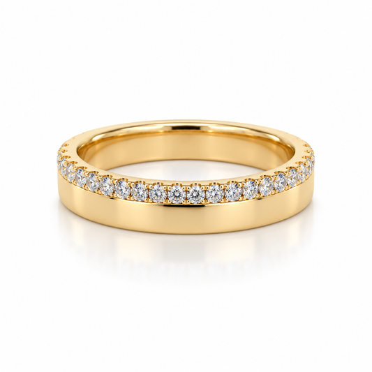 0.50ctw Diamond Accent Wedding Band in 18K Yellow Gold