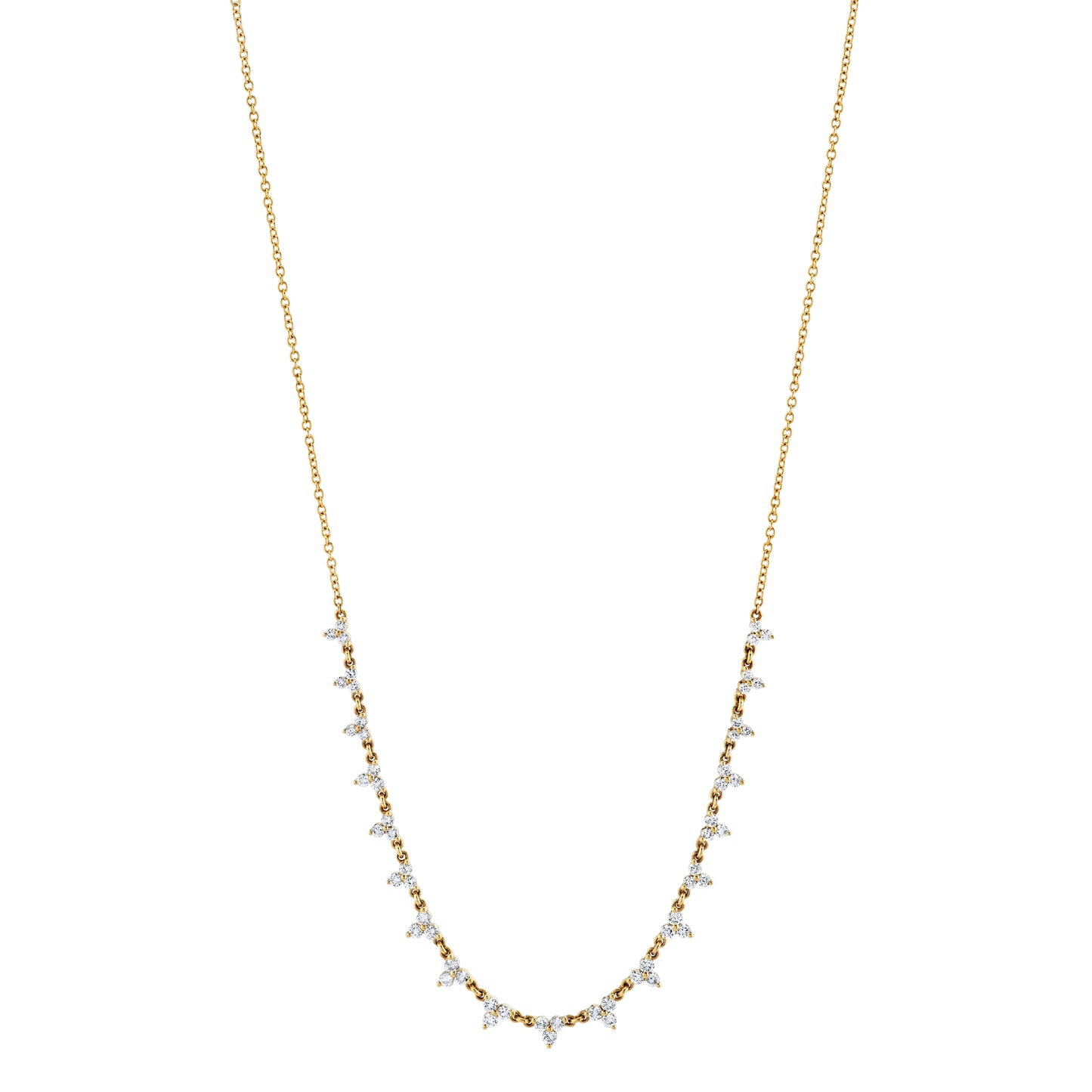 18K Yellow Gold Diamond Fashion Necklace (1.12ctw)