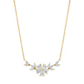 18K Yellow Gold Pear and Marquise Diamond Necklace (1.89ctw)