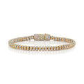 18K Yellow Gold 360 Degree Pave Diamond Bracelet (22ctw)