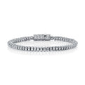 14K White Gold 360 Degree Pave Diamond Bracelet (11.25ctw)