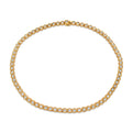 18K Yellow Gold Round Diamond Bezel Riviera (11.50ctw)