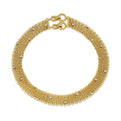 Yellow Gold Hand Made Mesh Collar Necklace