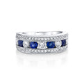 18K White Gold Sapphire and Diamond Fashion Ring (2.36ctw)