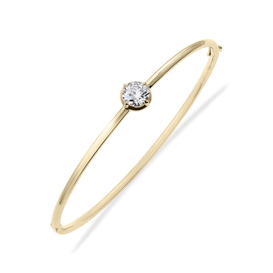 Clarity Diamond™ Signature Lab Grown Round Diamond Hinged Bangle