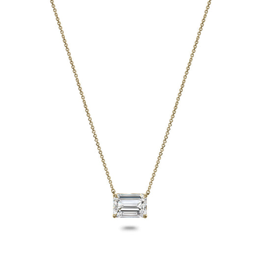 Clarity Diamond™ Signature GIA Certified Lab Grown Emerald Diamond Pendant