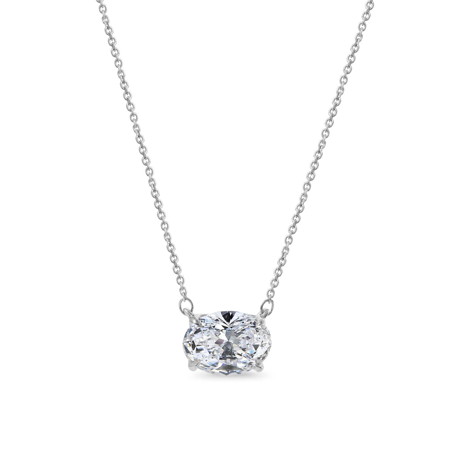 Clarity Diamond™ Signature GIA Certified Lab Grown Oval Diamond Pendant