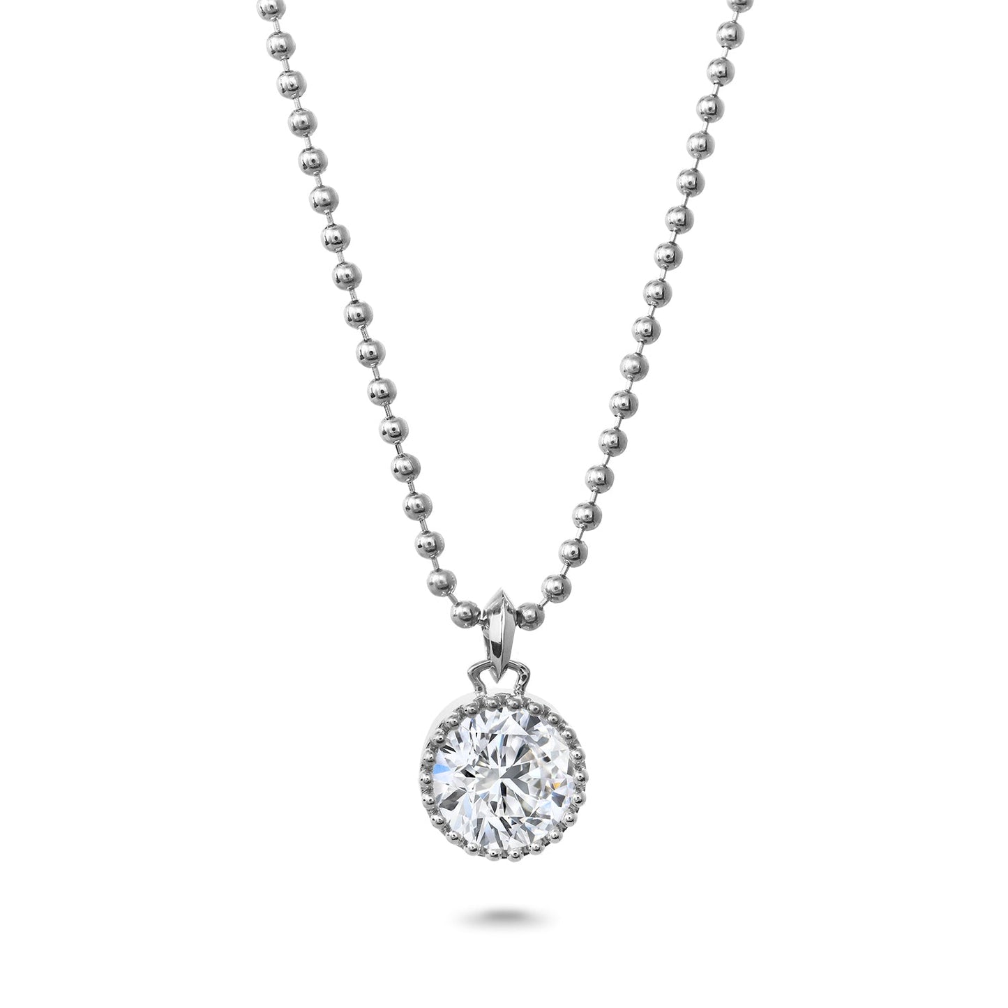 Clarity Diamond™ 3.00ct Lab Grown Round Diamond Pocket Watch Pendant