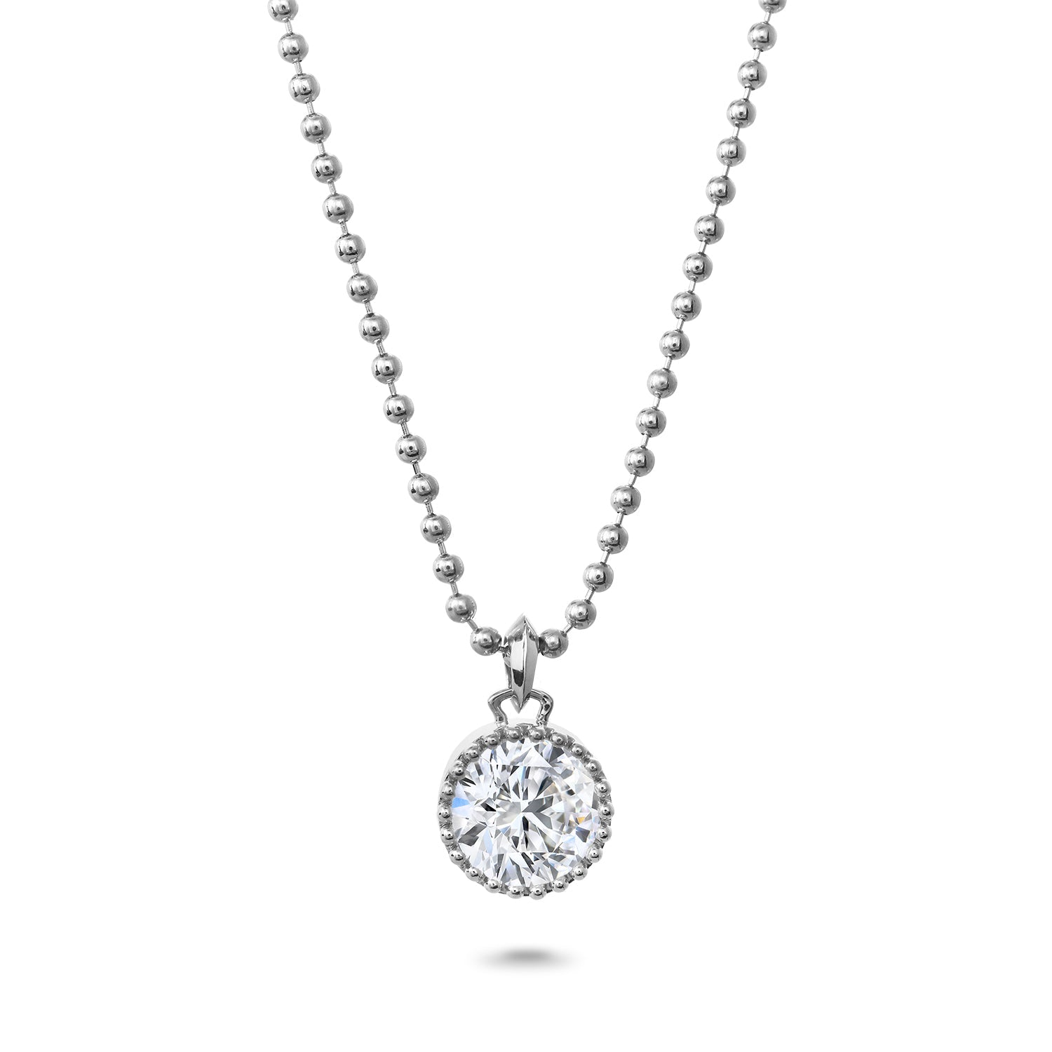 Clarity Diamond™ 3.00ct Lab Grown Round Diamond Pocket Watch Pendant