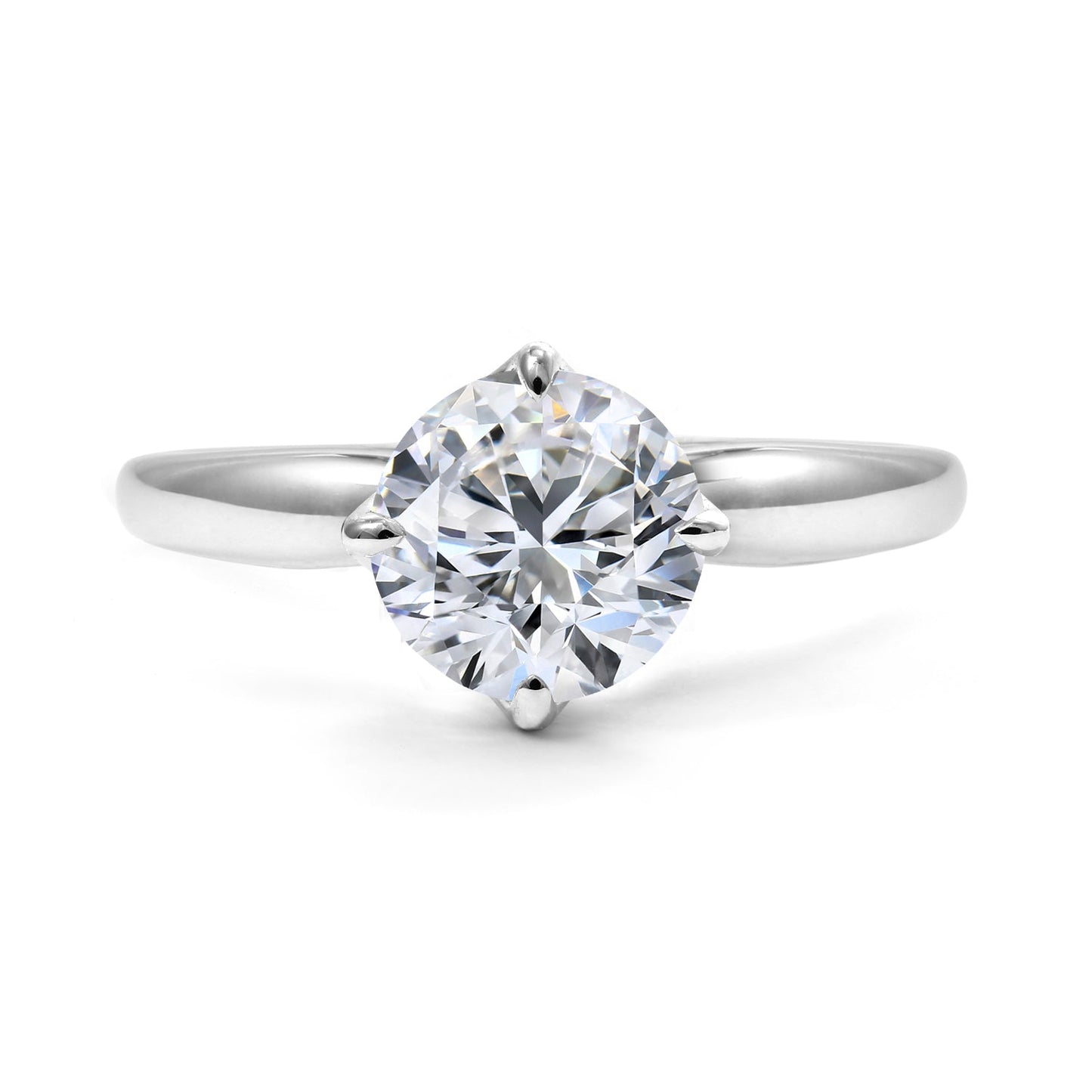 Clarity Diamond™ Signature Lab Grown Round Diamond Solitaire Engagement Ring