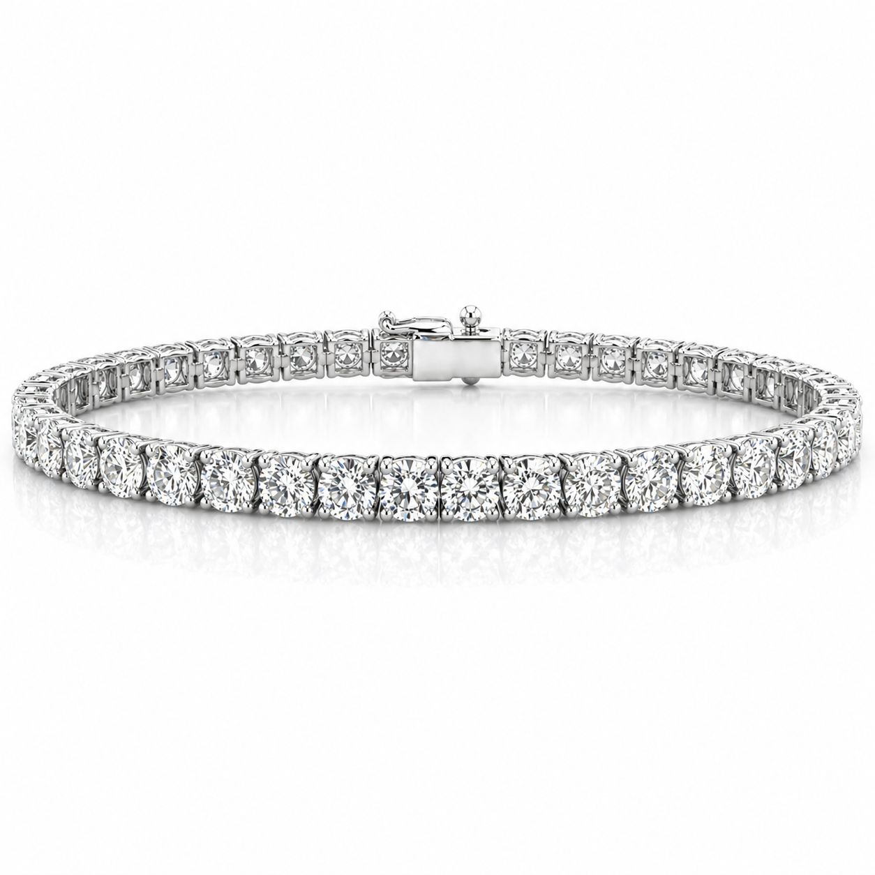 White Gold 14ctw Diamond Tennis Bracelet