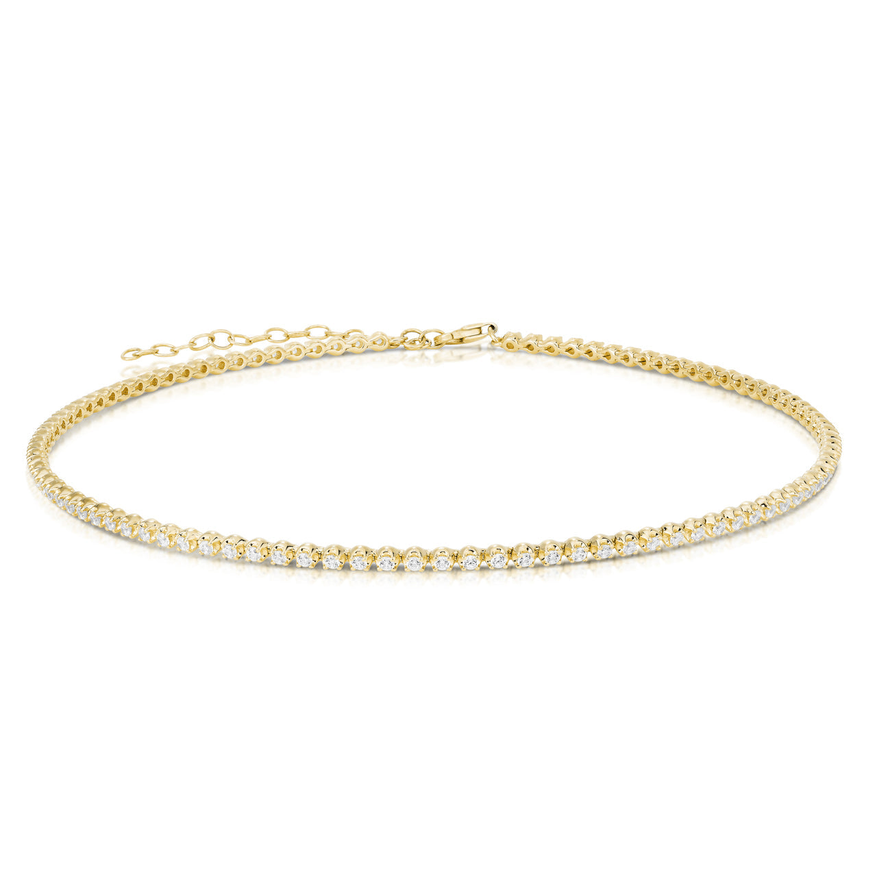 14K Yellow Gold Diamond Choker (2.20ctw) 