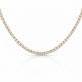 Yellow Gold Lab-Diamond Classic Riviera