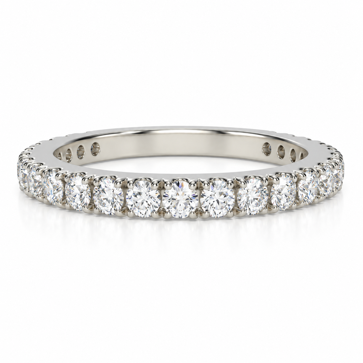 1.25ctw Diamond Half Anniversary Band in 14K White Gold
