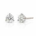 .38ctw Three-Prong Martini Diamond Stud Earrings