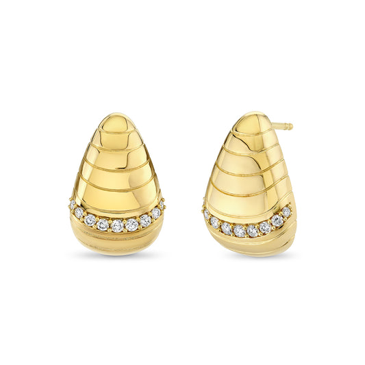 14K Auravie Hive Diamond Earrings