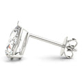 Basket Set Pear Cut Lab-Grown Diamond Stud Earrings