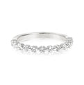 14K White Gold Shared Prong Diamond Ring (.75ctw)