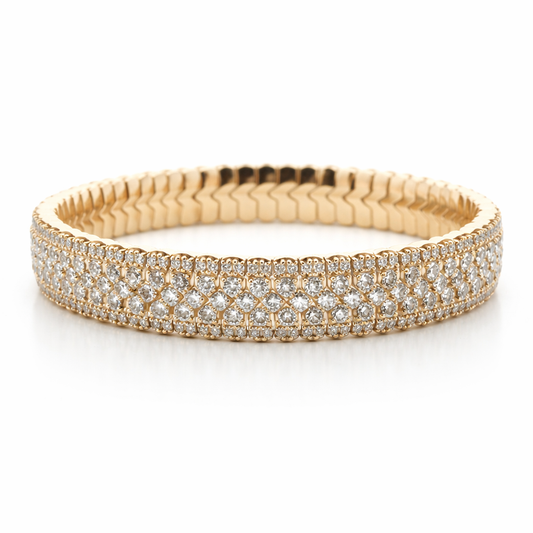 Yellow Gold Lab-Grown Diamond Flexi Bracelet
