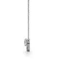 14K White Gold Round Brilliant Lab-Grown Diamond Fashion Pendant (.47ctw)