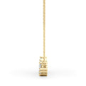 14K Yellow Gold Round Brilliant Lab-Grown Diamond Smile Necklace (.88ctw)