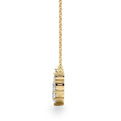 14K Yellow Gold Round Brilliant Lab-Grown Diamond Smile Necklace (.88ctw)