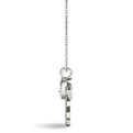 14K White Gold Round Brilliant Lab-Grown Diamond Fashion Pendant (.25ctw)