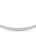 14K White Gold Round Lab-Grown Diamond Riviera And Bead Necklace (5.25ctw)