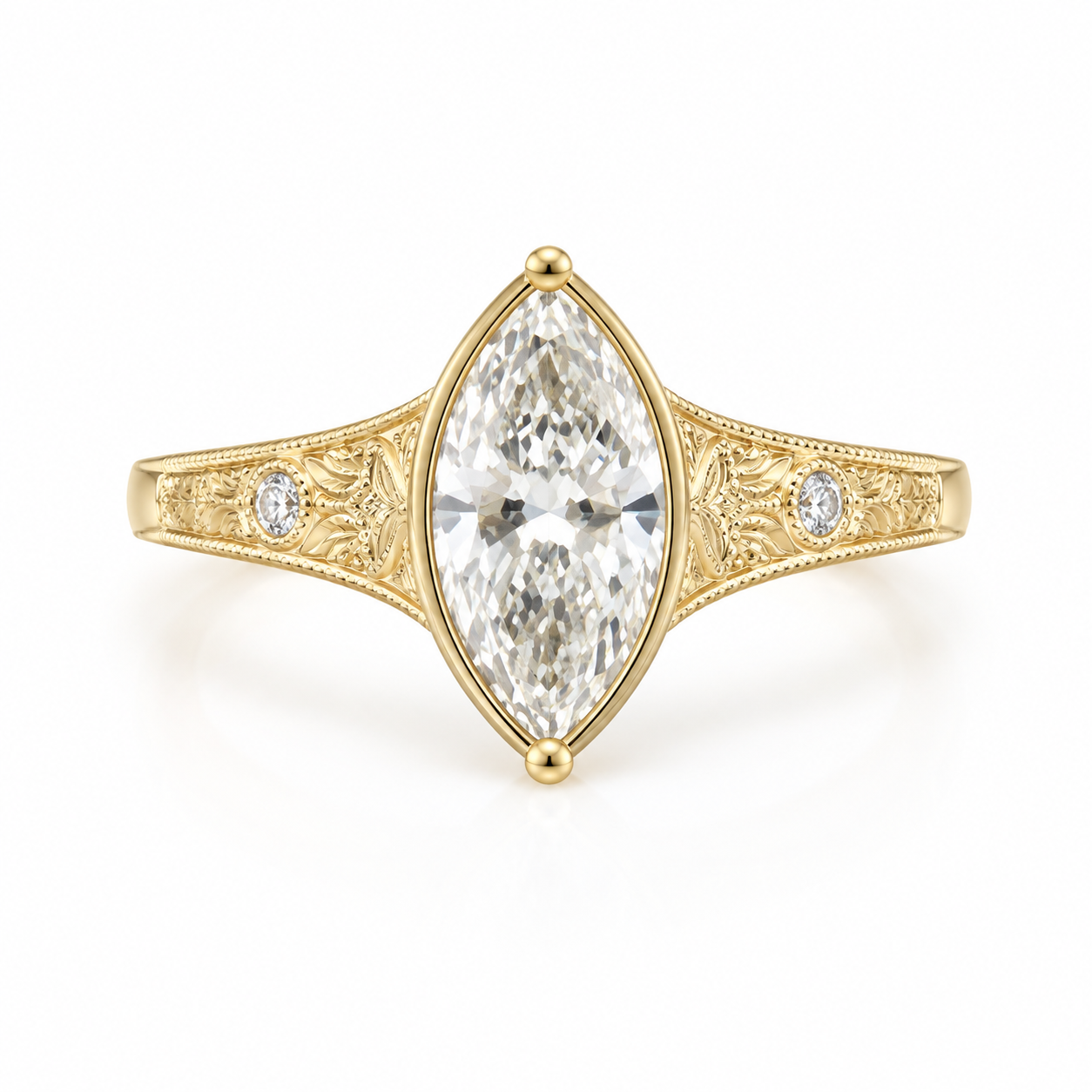 Marquise Lab-Grown Diamond Engagement Ring