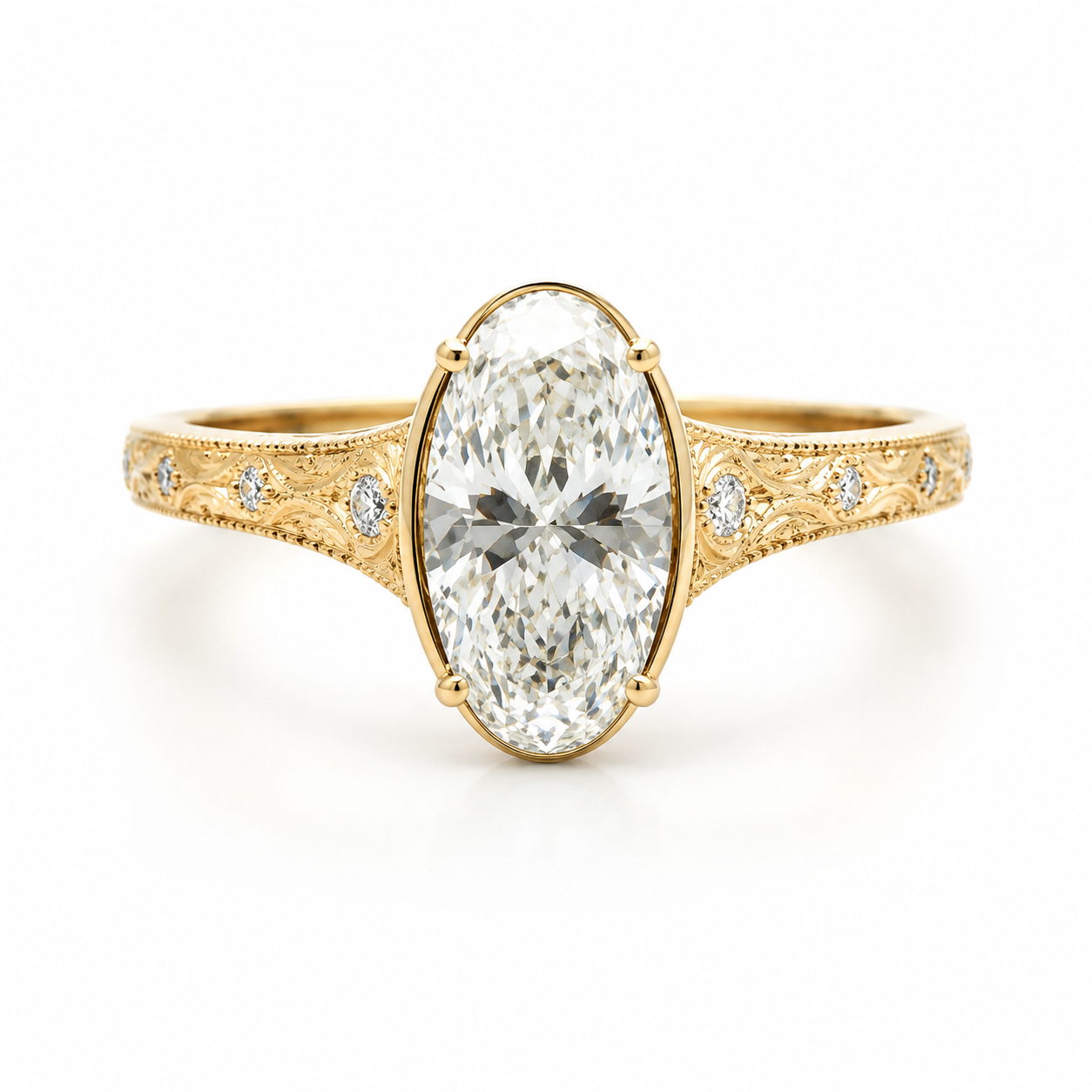 Moval Lab-Grown Diamond Engagement Ring