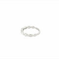 14K White Gold Oval Diamond Stackable Ring (1.32ctw) 