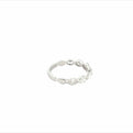 14K White Gold Oval Diamond Stackable Ring (1.32ctw) 