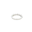 14K White Gold Marquise And Round Diamond Stackable Ring (.81ctw) 