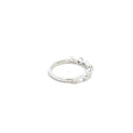 14K White Gold Marquise And Round Diamond Stackable Ring (.81ctw) 