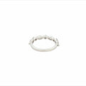 14K White Gold Marquise And Round Diamond Stackable Ring (1.06ctw) 