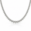 White Gold 20ctw Riviera With Graduating Diamonds