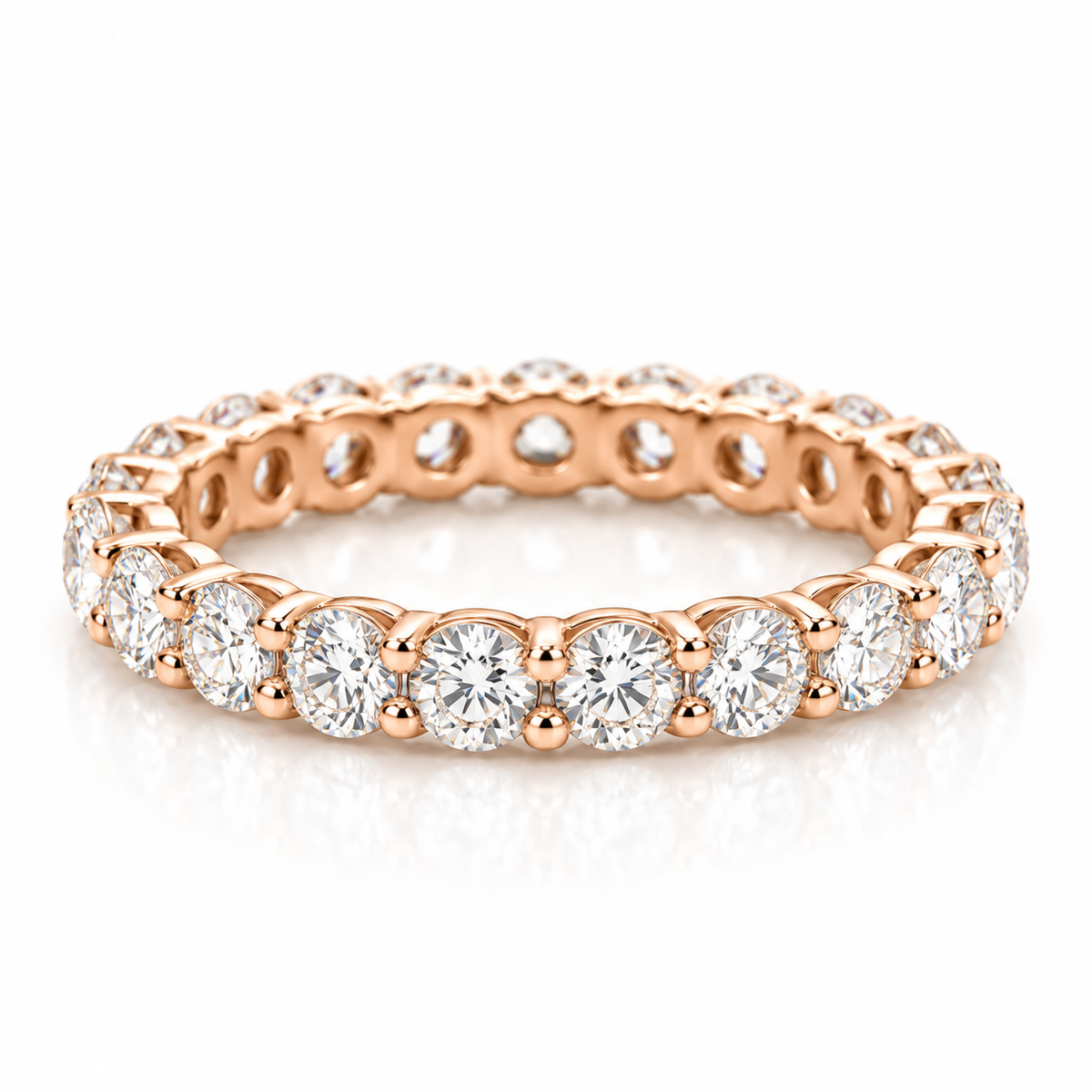 1.96ctw Forevermark Diamond Eternity Band in 18K Rose Gold