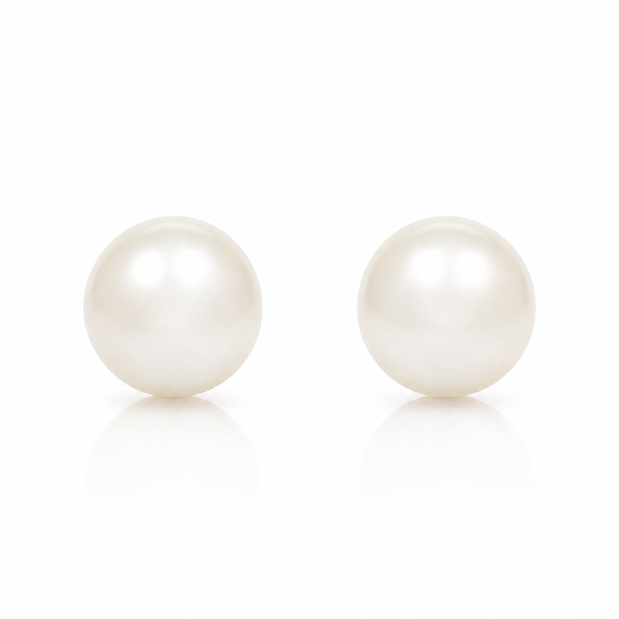 White Gold South Sea Pearl Studs