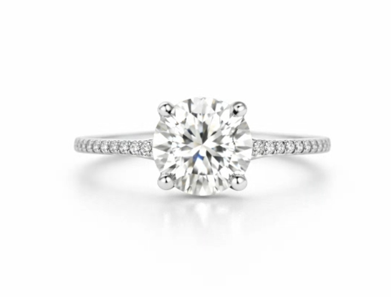 1.14 CTW Forevermark Icon Round Diamond Engagement Ring in Platinum