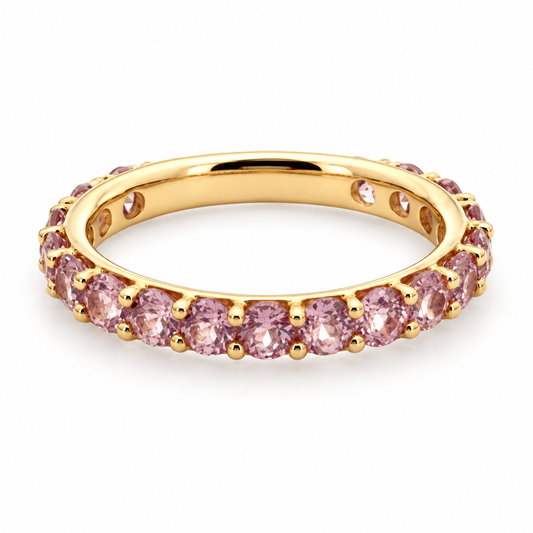 14K Yellow Gold Pink Tourmaline Ring – 1.02ctw